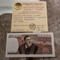 20000 lire "Tiziano" - 21-02-1975 SPL+ con perizia