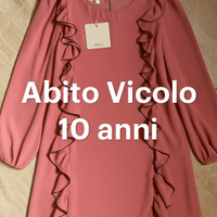 Abito bambina VICOLO 10 anni originale moda elegan