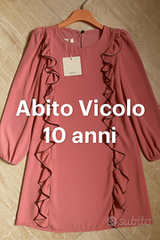 Abito bambina VICOLO 10 anni originale moda elegan