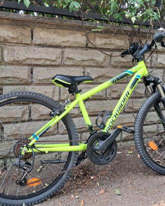 Mountain Bike Rockrider ST 500 24" - Giallo Fluo /