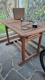 tavolo e 2 sedie legno