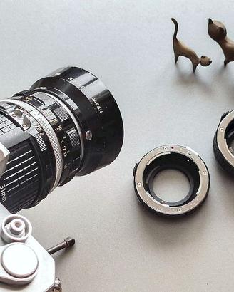 TUBI per MACRO (3) attacco NIKON -AI made in JAPAN