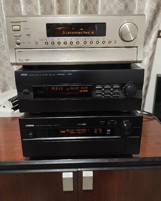 Sintoamplificatori multicanale Yamaha e Onkyo
