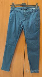 Pantalone jeans blu a pois skeys size taglia L 40 