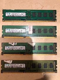 4 banchi ram  2GB DDR3