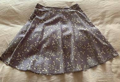 gonnellina estiva in seta e cotone