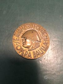 Spilla opera balilla lorioli mussolini fascismo