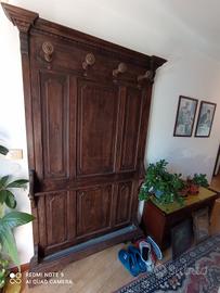 Attaccapanni in legno stile sagrestia 