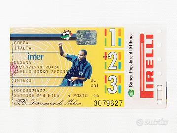 Biglietti Partite F.C. Inter anni 1996-1997-2002