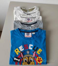 lotto t-shirt manica corta bambino 122-128cm