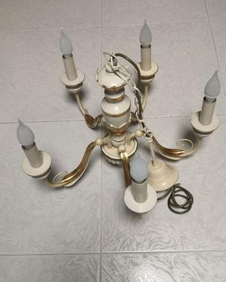 Lampadario Vintage in stile Shabby Chic