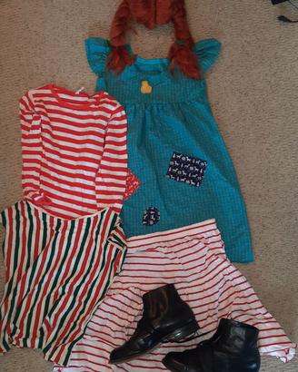 Vestito di carnevale da Pippi Calzelunghe
