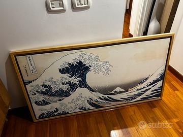 Quadro in tela onda di Hokusai