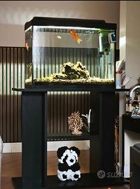 Acquario Tetra 80 litri completo di mobile