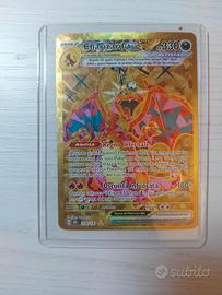 Charizard ex teracristal Gold rara (nm) pokemon