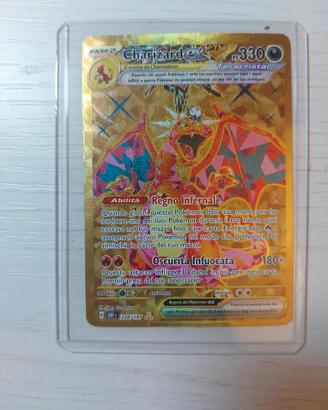 Charizard ex teracristal Gold rara (nm) pokemon