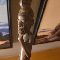 Bastone africano Intagliato