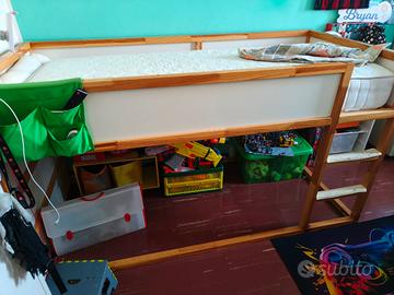 letto con rialzo reversibile