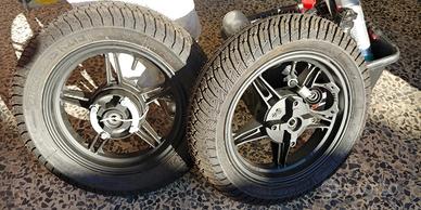 Ruote pitbike minimoto Michelin slick nuove