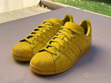 Adidas Superstar COLOR usate GIALLO taglia 46 2/3