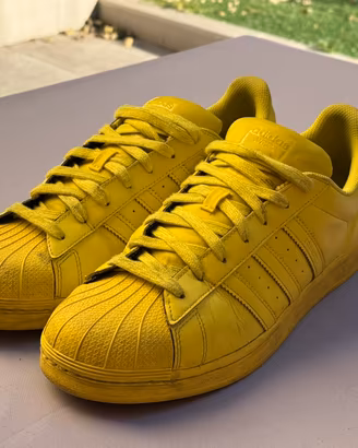 Adidas Superstar COLOR usate GIALLO taglia 46 2/3