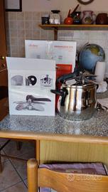 Pentola a Pressione 7 Litri Acciaio Inox con Scato