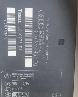 Centralina Confort Audi A4