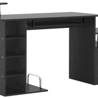 Scrivania nera ufficio 152x60x88cm - mai montata