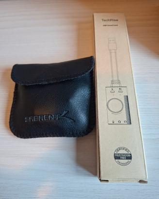 Kit audio USB: microfono lavalier + scheda audio 