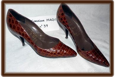 Scarpe in pelle coccodrillo vintage