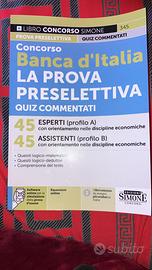 Concorso Banca d’Italia La prova preselettiva