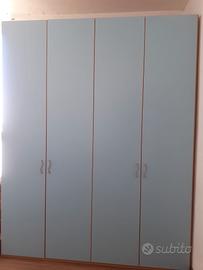 Armadio 5 ante azzurro