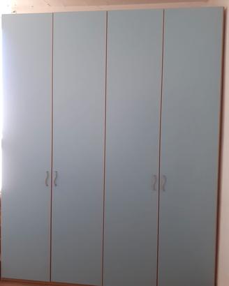 Armadio 5 ante azzurro