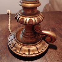 Portacandele vintage in legno