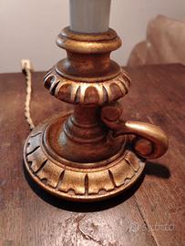 Portacandele vintage in legno