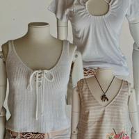Lotto 3 top senza maniche donna