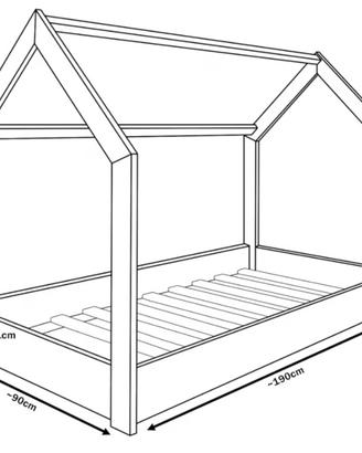 letto & casa in legno Montessori 