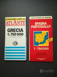 GRECIA - PORTOGALLO - SPAGNA - CARTE STRADALI