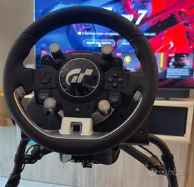 Volante completo di base e pedaliera thrustmaster