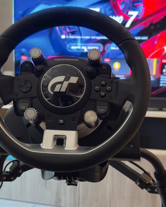 Volante completo di base e pedaliera thrustmaster