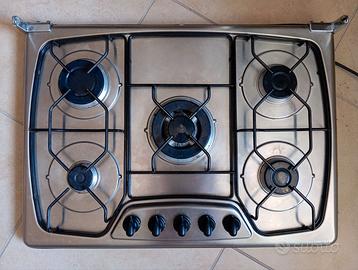 Piano cottura gas 5 fuochi