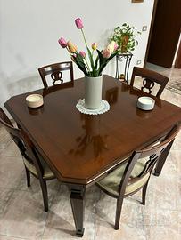 Tavolo con sedie “Dell’Agnese”