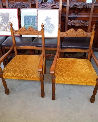 Coppia di poltrone vintage
