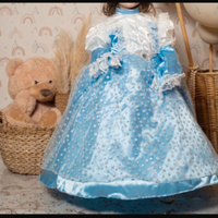 Vestito carnevale più mantello di frozen