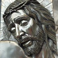 volto di Gesù in argento