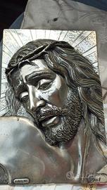 volto di Gesù in argento