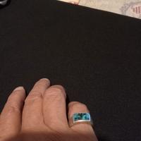 Anello con turchese in argento 925