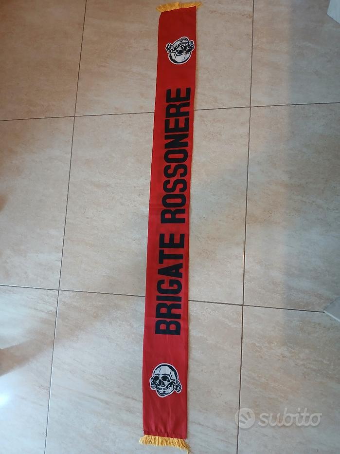 Écharpe Brigate Rossonere AC Milan En Satin - Vintage Années 90 - + Sticker Cadeau