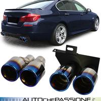 Coppia terminalini scarico per Bmw F10/F11 titanio