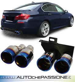 Coppia terminalini scarico per Bmw F10/F11 titanio